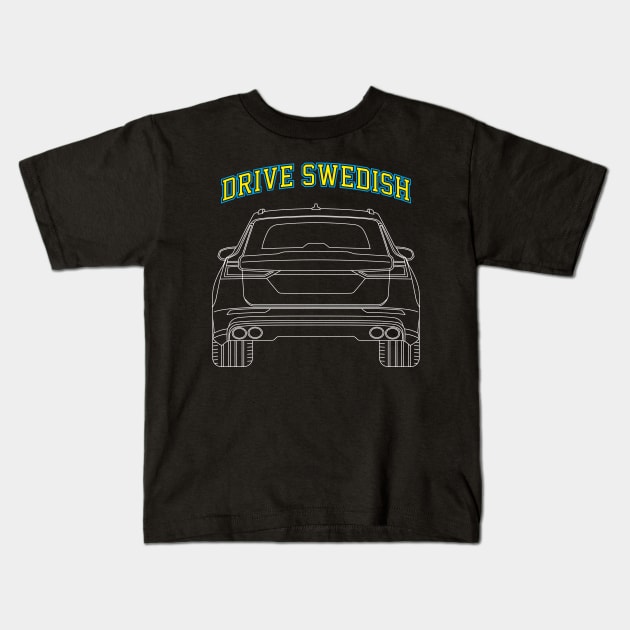 Drive Swedish V60 Kids T-Shirt by cowyark rubbark